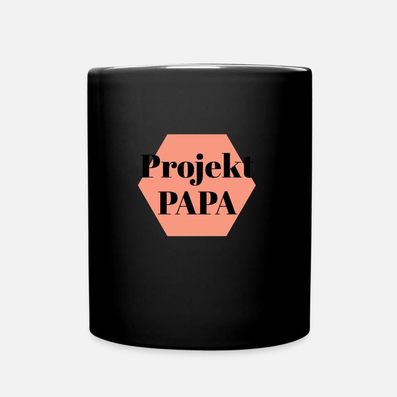 PapaShirt - Tasse einfarbig - Schwarz
