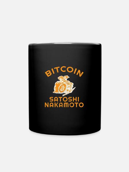 Bitcoin Satoshi Nakamoto - Mug uni - noir