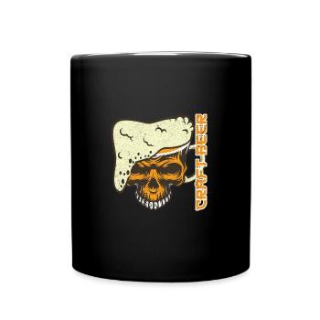 Bière artisanale - Mug uni - noir - Devant