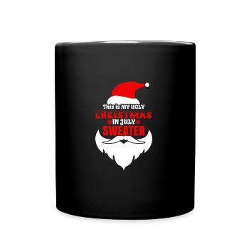 C’est mon vilain noël en juillet design - Mug uni - noir - Devant