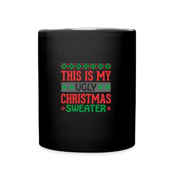 C’est mon vilain design de Noël - Mug uni - noir - Devant