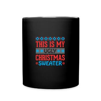 C’est mon vilain design de Noël - Mug uni - noir - Devant
