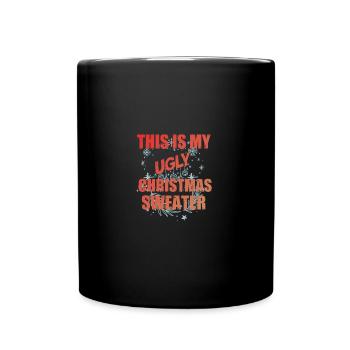 C’est mon vilain design de Noël - Mug uni - noir - Devant
