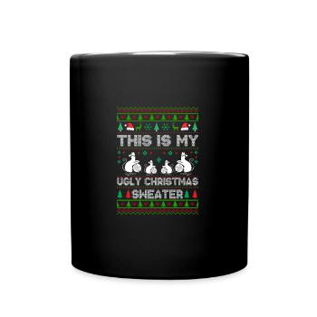 C’est mon vilain design de Noël - Mug uni - noir - Devant