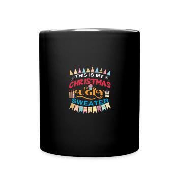 C’est mon vilain design de Noël - Mug uni - noir - Devant