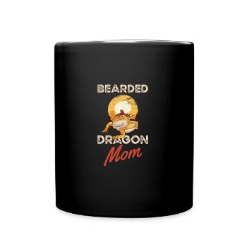 Bearded Dragon Mom Lizard Pet Mother's Day - Full Colour Mug - black - Front