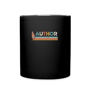 Auteur rétro Écrivain Journaliste Auteur de livre - Mug uni - noir - Devant