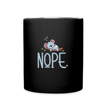 Nope Koala Bear pour un zoo Amoureux des animaux - Mug uni - noir - Devant