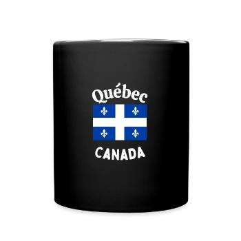 Quebec Canada - Tasse einfarbig - Schwarz - Vorne