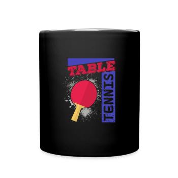 Tennis de table Professionnel Raquette de Tennis de Table Ping Pong - Mug uni - noir - Devant