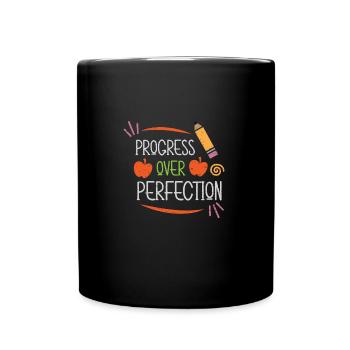 Progrès sur la perfection Étudiants universitaires - Mug uni - noir - Devant