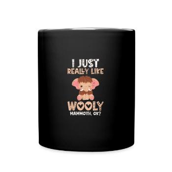 J’aime vraiment Wooly Mammoth Ok - Mug uni - noir - Devant