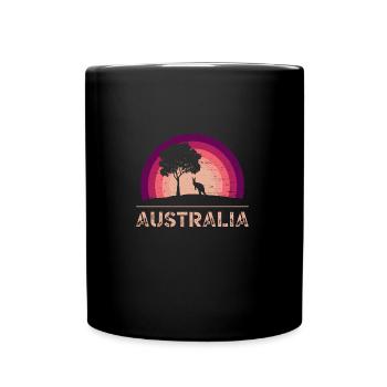 Australia Zoo Pouch Australian Animal Lover - Full Colour Mug - black - Front