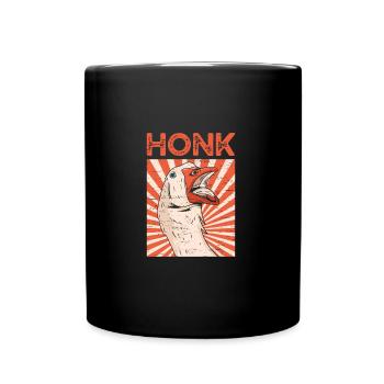 Honk Gans Farm Ei Vogeljäger - Tasse einfarbig - Schwarz - Vorne