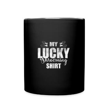 MY LUCKY SHROOMING SHIRT - Tasse einfarbig - Schwarz - Vorne