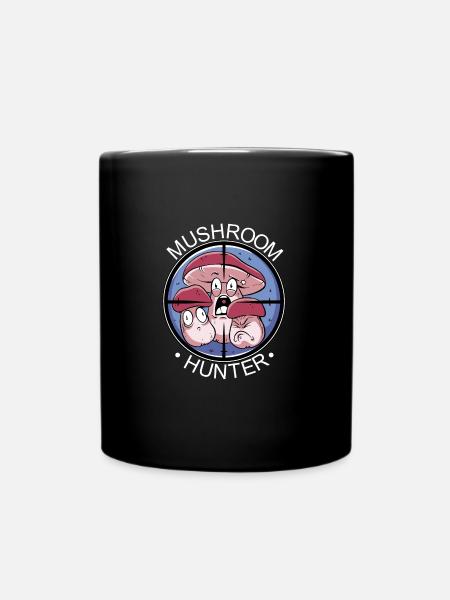 MUSHROOM HUNTER - Tasse einfarbig - Schwarz