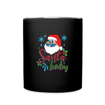 Santa Baby - Tasse einfarbig - Schwarz - Vorne