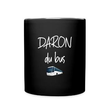 Daron du bus t-shirt chauffeur homme papa - Mug uni - noir - Devant