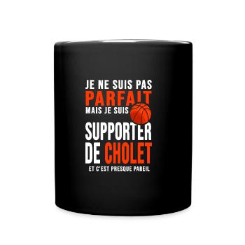 basketball supporter club basket ball cholet - Mug uni - noir - Devant