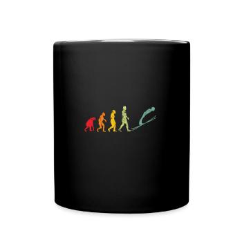 SAUT À SKI EVOLUTION - Mug uni - noir - Devant