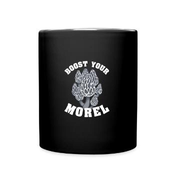 Chasse aux champignons Chasseur de champignons Cueilleur de champignons Morel Mycologue - Mug uni - noir - Devant