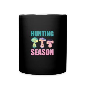 Chasse aux champignons Chasseur de champignons Cueilleur de champignons Morel Mycologue - Mug uni - noir - Devant