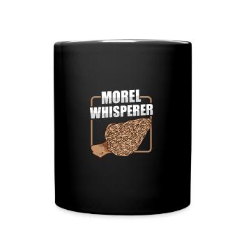 Chasse aux champignons Chasseur de champignons Cueilleur de champignons Morel Mycologue - Mug uni - noir - Devant