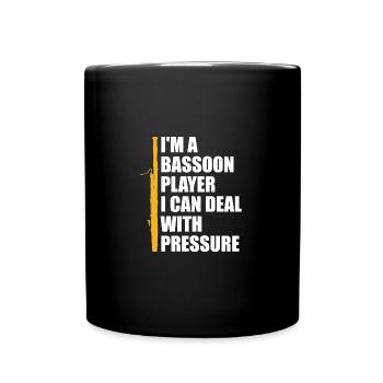 Bassoon player Bassoonist marching band - Full Colour Mug - black - Front