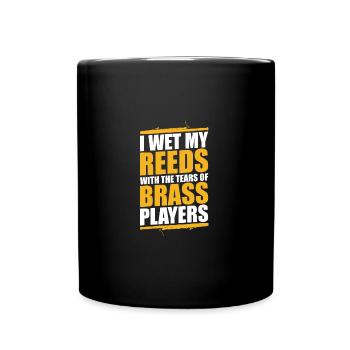 Bassoon -Spieler Bassoonist Marschband - Tasse einfarbig - Schwarz - Vorne