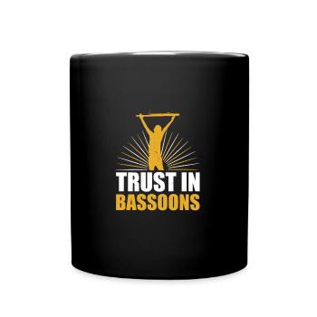 Bassoon player Bassoonist marching band - Full Colour Mug - black - Front