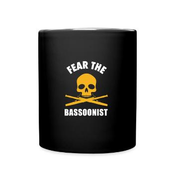 Bassoon player Bassoonist Brass Band - Full Colour Mug - black - Front