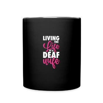 Fierté sourde Malentendants - Mug uni - noir - Devant