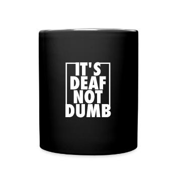 Fierté sourde Malentendants - Mug uni - noir - Devant