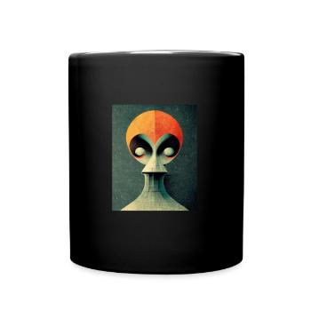 Alinen bauhaus Vintage Style v2 - Tasse einfarbig - Schwarz - Vorne