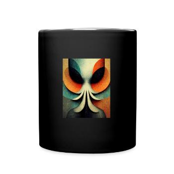 Alinen bauhaus Stil Vintage - Tasse einfarbig - Schwarz - Vorne