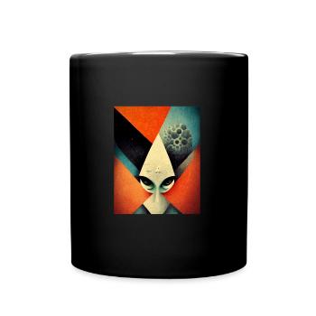 Alinen bauhaus Vintage Style v 07 - Tasse einfarbig - Schwarz - Vorne