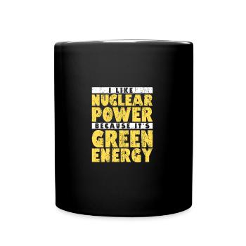 Kernenergie Strahlung Atomkraft Ingenieur - Tasse einfarbig - Schwarz - Vorne