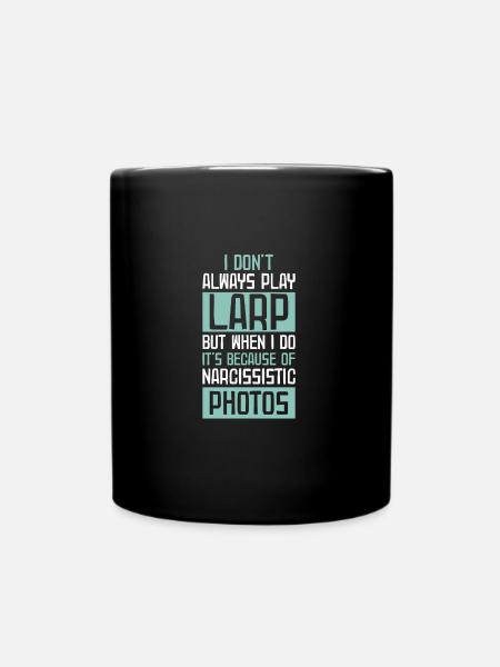 Larp | Live-action role-playing game | Larps | Larp - Full Colour Mug - black