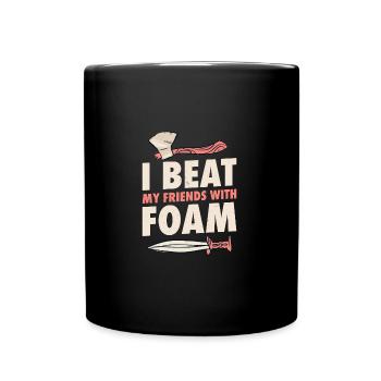 Larp | Live-action role-playing game | Larps | Larp - Full Colour Mug - black - Front