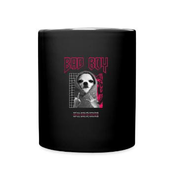 Bad Boy Dog Streetwear - Tasse einfarbig - Schwarz - Vorne