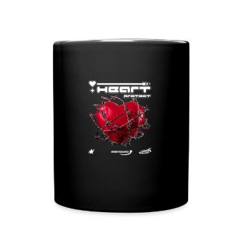 Heart Protect - Tasse einfarbig - Schwarz - Vorne