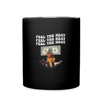 Feel the Heat - Tasse einfarbig - Schwarz - Vorne
