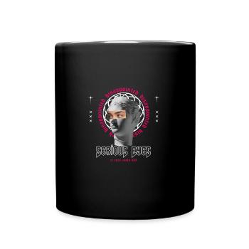 Serious Eyes Streetwear - Tasse einfarbig - Schwarz - Vorne