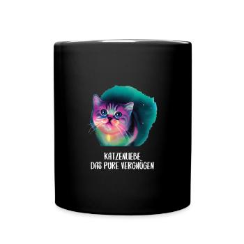 Katzen Sprüche Katzenmotiv Katzenliebhaber Gift - Tasse einfarbig - Schwarz - Vorne
