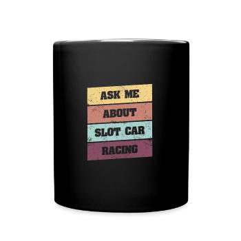 RC Car Slot Racing Slot Car Racing Slot Auto - Full Colour Mug - black - Front