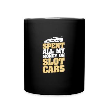 RC Car Slot Racing Slot Car Racing Slot Auto - Full Colour Mug - black - Front