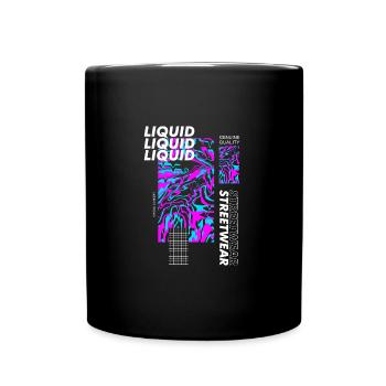 Liquid Urban Streetwear - Tasse einfarbig - Schwarz - Vorne