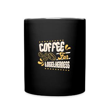 Coffee for Togetherness - Tasse einfarbig - Schwarz - Vorne