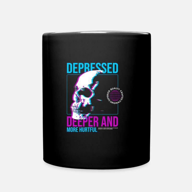 Depressed Streetwear - Tasse einfarbig - Schwarz