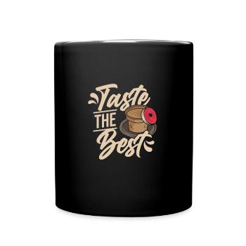 Taste best Coffee - Tasse einfarbig - Schwarz - Vorne